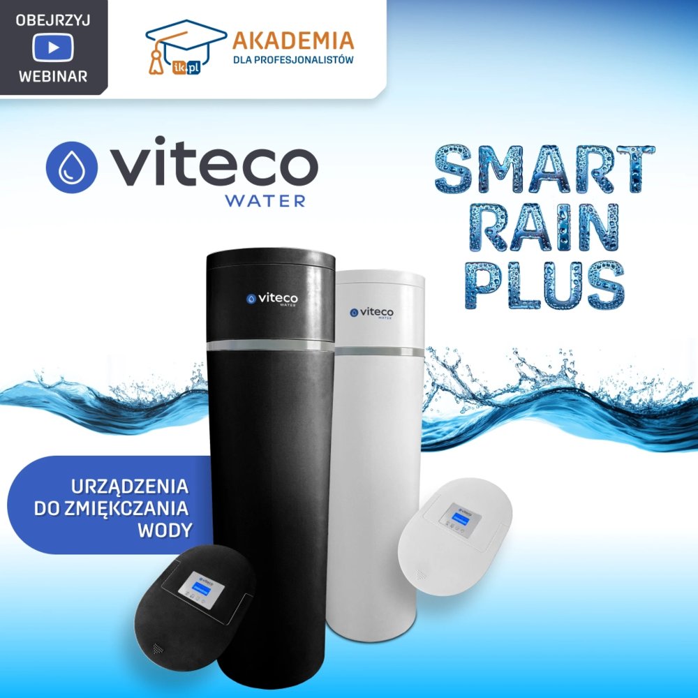 Kompaktowy zmiękczacz wody Viteco SMART RAIN PLUS 25L z